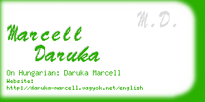 marcell daruka business card